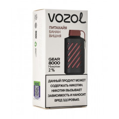 Электронная сигарета Vozol Gear 8000 Питахайя Банан Вишня (Возол Гир 8000)